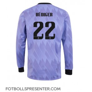 Real Madrid Antonio Rudiger #22 Borta Matchtröja 2022-23 Långärmad